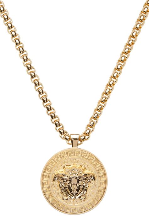 cheap versace mens necklace|14k gold versace pendant.